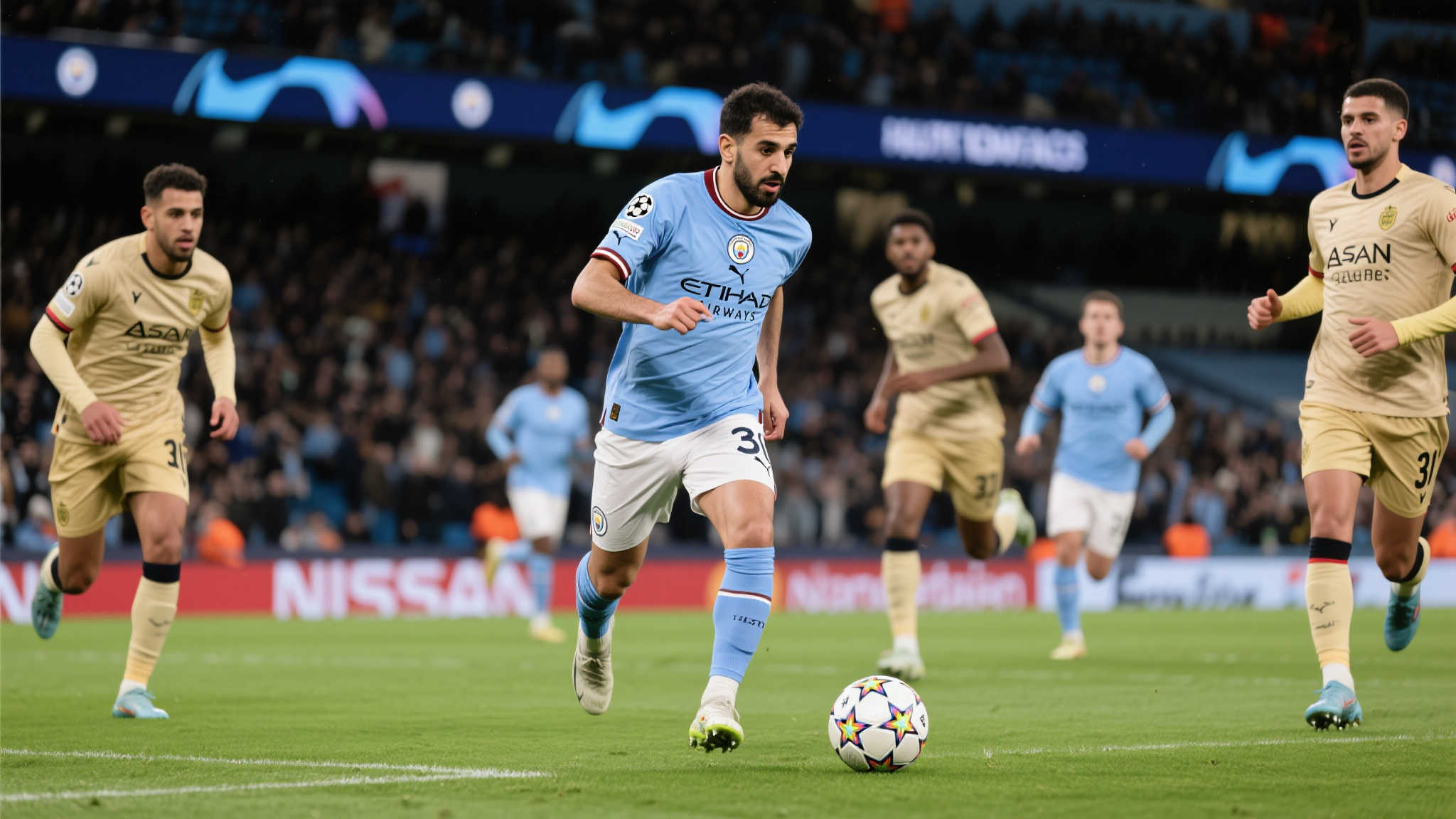 精准！京多安门前冷静双响，曼城4-0大胜艾因